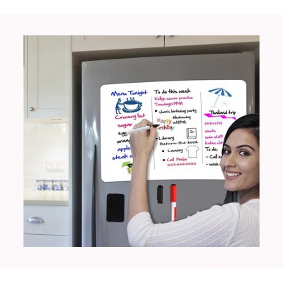 Magnetic dry erase fridge whiteboard sheet