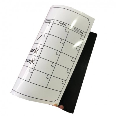 Magnetic refrigerator monthly calendar