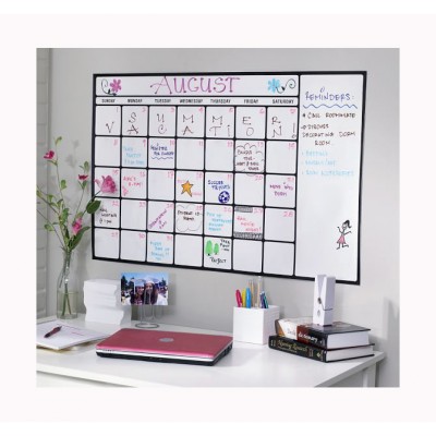 Dry erase monthly yearly calendar