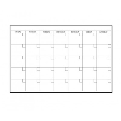 Different size dry erase calendar