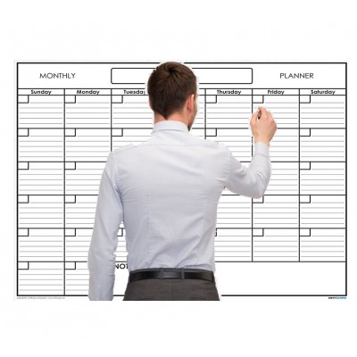 Dry erase whiteboard yearly calendar