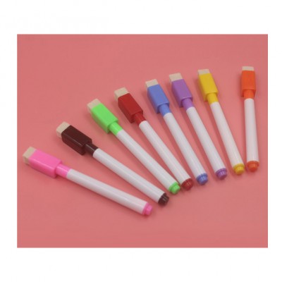 Classic model assorted color with eraser without magnet whiteboard marker