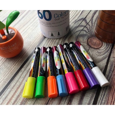 Fluorescent liquid chalk marker